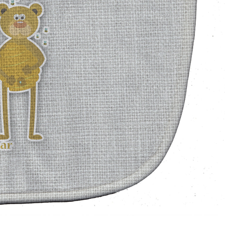 Alphabet B for Bear Baby Bib Easy-Clean Baby Bib Baby Feeding Accessory Baby Mealtime Essential, 10 x 13, Multicolor