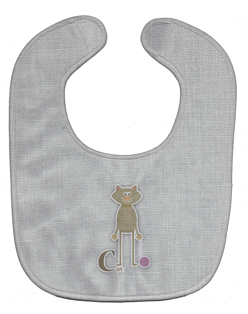 Alphabet C for Cat Baby Bib Easy-Clean Baby Bib Baby Feeding Accessory Baby Mealtime Essential, 10 x 13, Multicolor