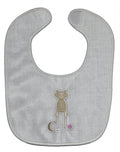 Alphabet C for Cat Baby Bib Easy-Clean Baby Bib Baby Feeding Accessory Baby Mealtime Essential, 10 x 13, Multicolor