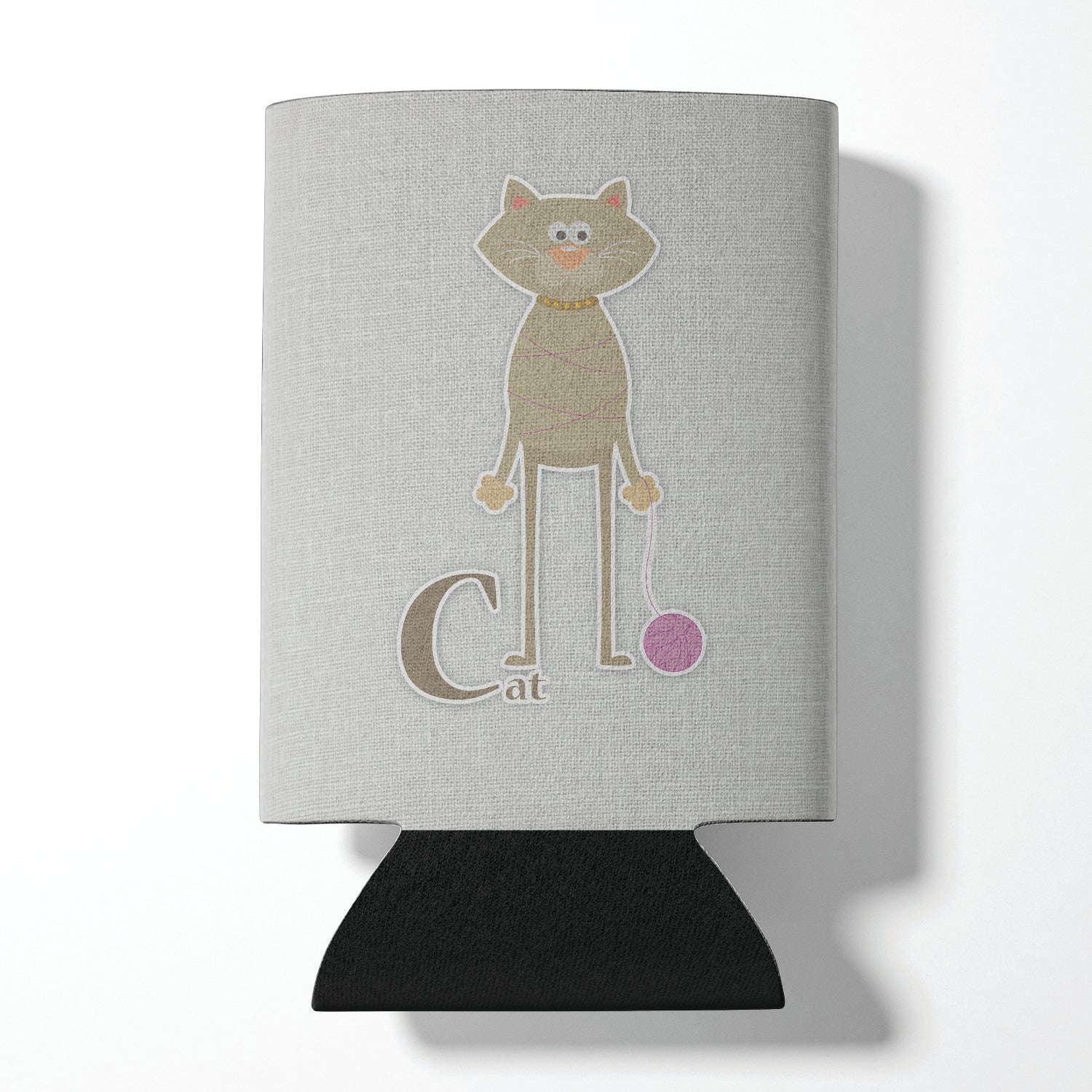 Alphabet C for Cat Can or Bottle Hugger Cooler Sleeve for Standard 12 oz Cans, Insulated Foam Beer & Soda Can Hugger Reusable