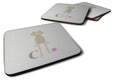 Alphabet C for Cat Foam Coasters Set of 4 Cup Coasters for Indoor Outdoor, Tabletop Protection, Anti Slip, Mouse pad Material