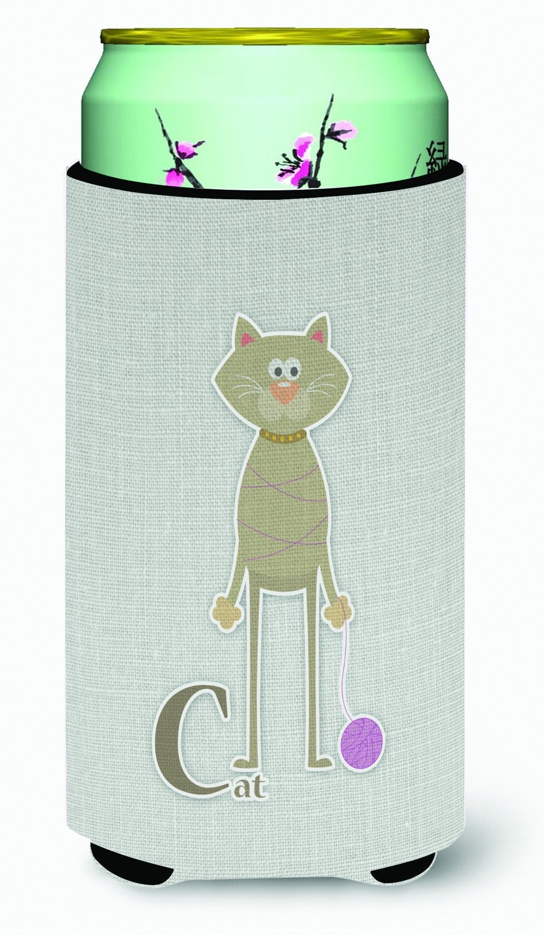 Alphabet C for Cat Tall Boy Hugger Can Cooler Sleeve Machine Washable Drink Collapsible Insulator Beverage Insulated Holder