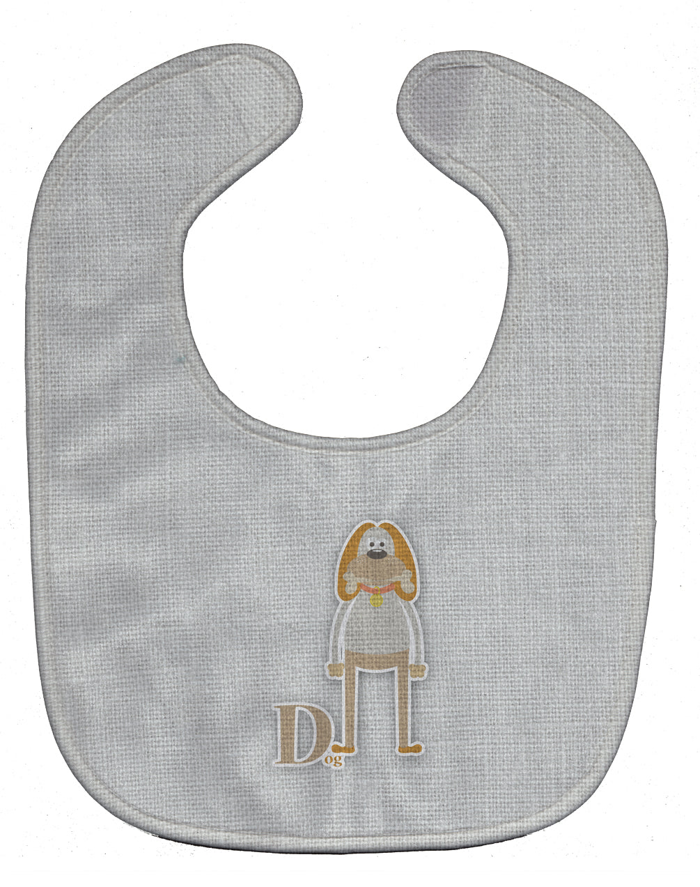 Alphabet D for Dog Baby Bib Easy-Clean Baby Bib Baby Feeding Accessory Baby Mealtime Essential, 10 x 13, Multicolor