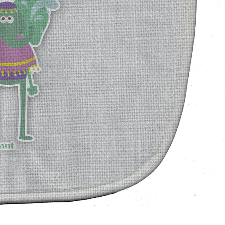 Alphabet E for Elephant Baby Bib Easy-Clean Baby Bib Baby Feeding Accessory Baby Mealtime Essential, 10 x 13, Multicolor
