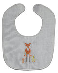 Alphabet F for Fox Baby Bib Easy-Clean Baby Bib Baby Feeding Accessory Baby Mealtime Essential, 10 x 13, Multicolor