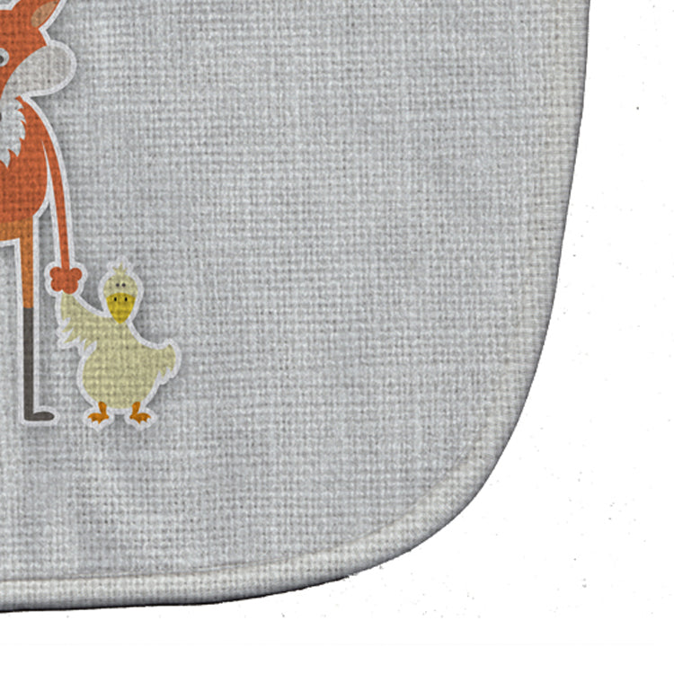 Alphabet F for Fox Baby Bib Easy-Clean Baby Bib Baby Feeding Accessory Baby Mealtime Essential, 10 x 13, Multicolor