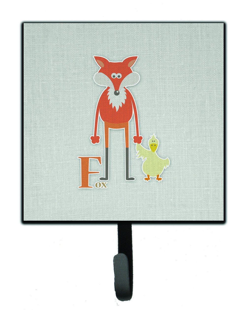 Alphabet F for Fox Leash or Key Holder Wall Hooks, Key Hooks Holder, Coat Rack Wall Mount, Coat Hooks, Hooks for Hanging Keys, Towels, Aprons, Leashes