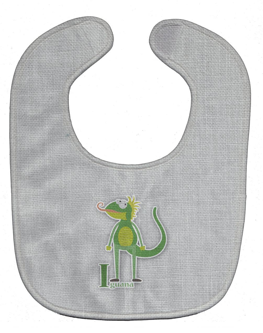 Alphabet I for Iguana Baby Bib Easy-Clean Baby Bib Baby Feeding Accessory Baby Mealtime Essential, 10 x 13, Multicolor