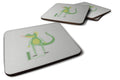 Alphabet I for Iguana Foam Coasters Set of 4 Cup Coasters for Indoor Outdoor, Tabletop Protection, Anti Slip, Mouse pad Material