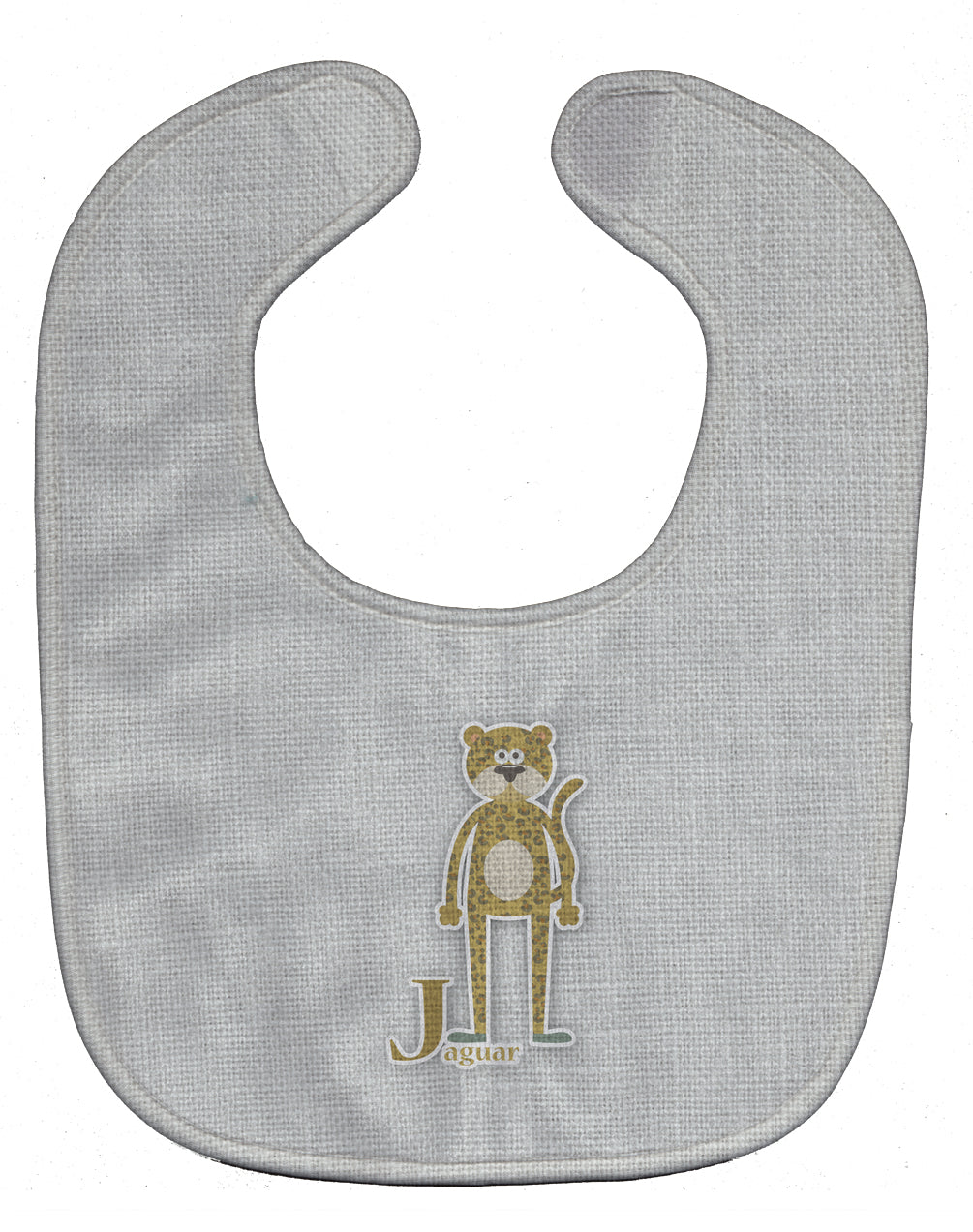 Alphabet J for Jaguar Baby Bib Easy-Clean Baby Bib Baby Feeding Accessory Baby Mealtime Essential, 10 x 13, Multicolor