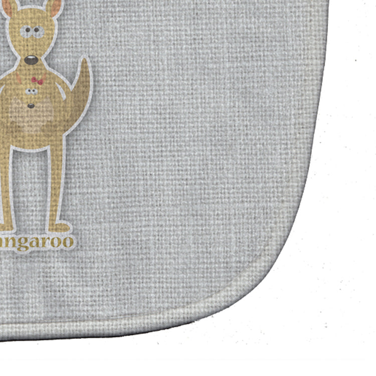 Alphabet K for Kangaroo Baby Bib Easy-Clean Baby Bib Baby Feeding Accessory Baby Mealtime Essential, 10 x 13, Multicolor