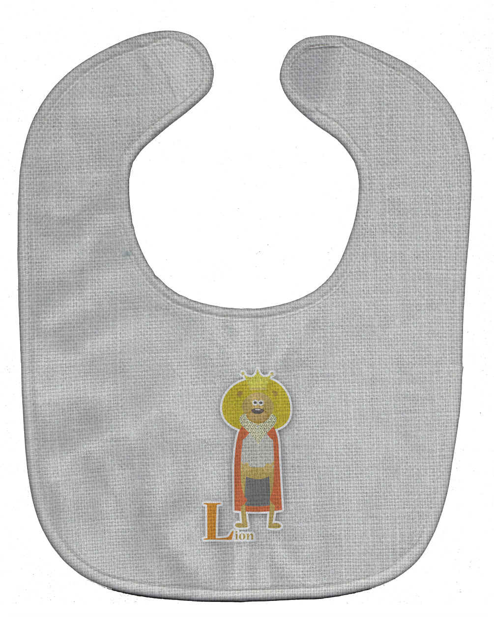 Alphabet L for Lion Baby Bib Easy-Clean Baby Bib Baby Feeding Accessory Baby Mealtime Essential, 10 x 13, Multicolor