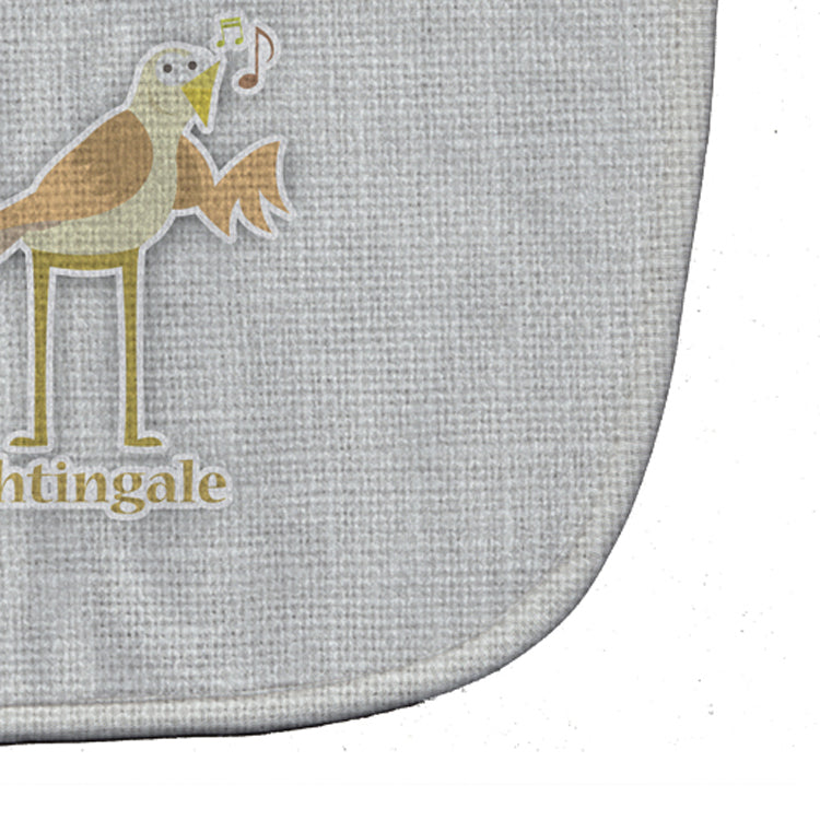 Alphabet N for Nightingale Baby Bib Easy-Clean Baby Bib Baby Feeding Accessory Baby Mealtime Essential, 10 x 13, Multicolor