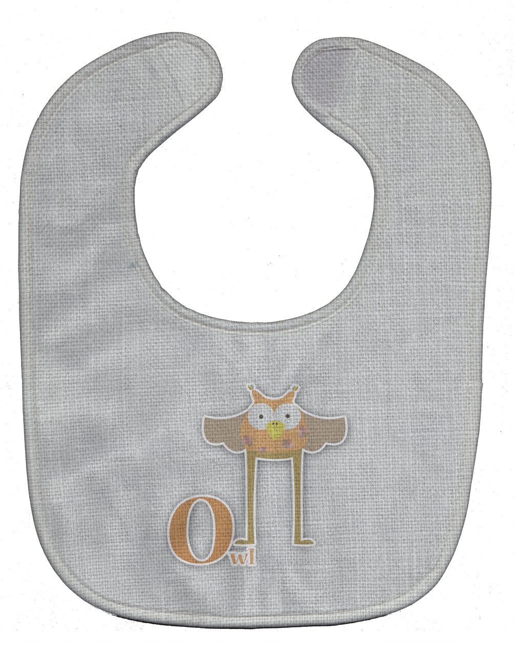 Alphabet O for Owl Baby Bib Easy-Clean Baby Bib Baby Feeding Accessory Baby Mealtime Essential, 10 x 13, Multicolor