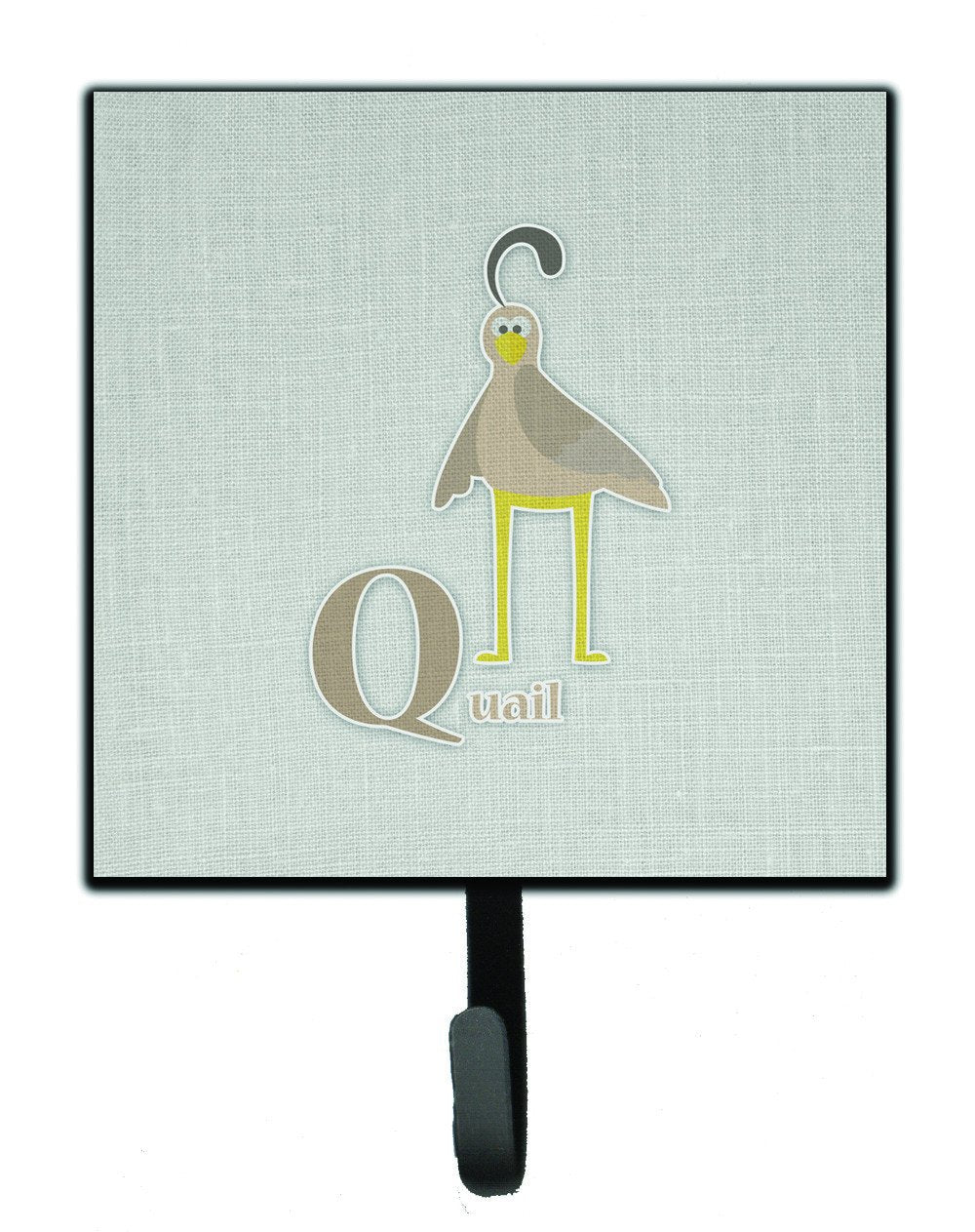 Alphabet Q for Quail Leash or Key Holder Wall Hooks, Key Hooks Holder, Coat Rack Wall Mount, Coat Hooks, Hooks for Hanging Keys, Towels, Aprons, Leashes