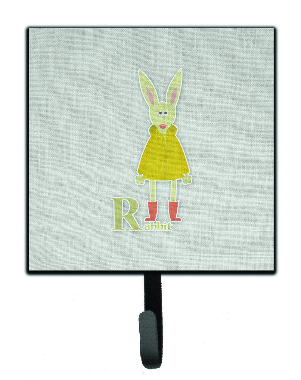 Alphabet R for Rabbit Leash or Key Holder Wall Hooks, Key Hooks Holder, Coat Rack Wall Mount, Coat Hooks, Hooks for Hanging Keys, Towels, Aprons, Leashes