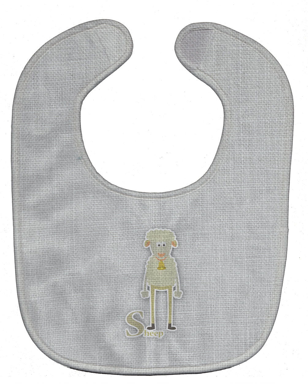 Alphabet S for Sheep Baby Bib Easy-Clean Baby Bib Baby Feeding Accessory Baby Mealtime Essential, 10 x 13, Multicolor