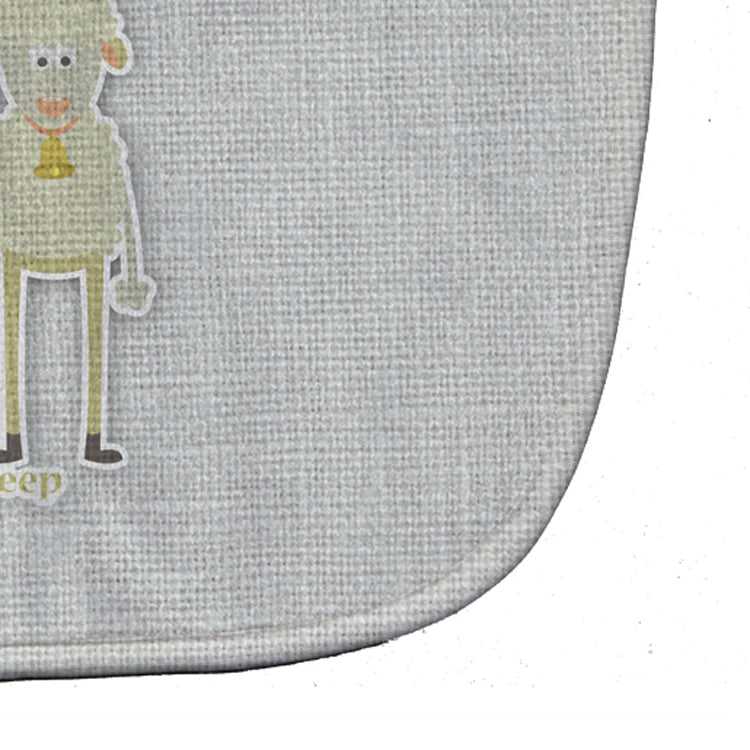 Alphabet S for Sheep Baby Bib Easy-Clean Baby Bib Baby Feeding Accessory Baby Mealtime Essential, 10 x 13, Multicolor