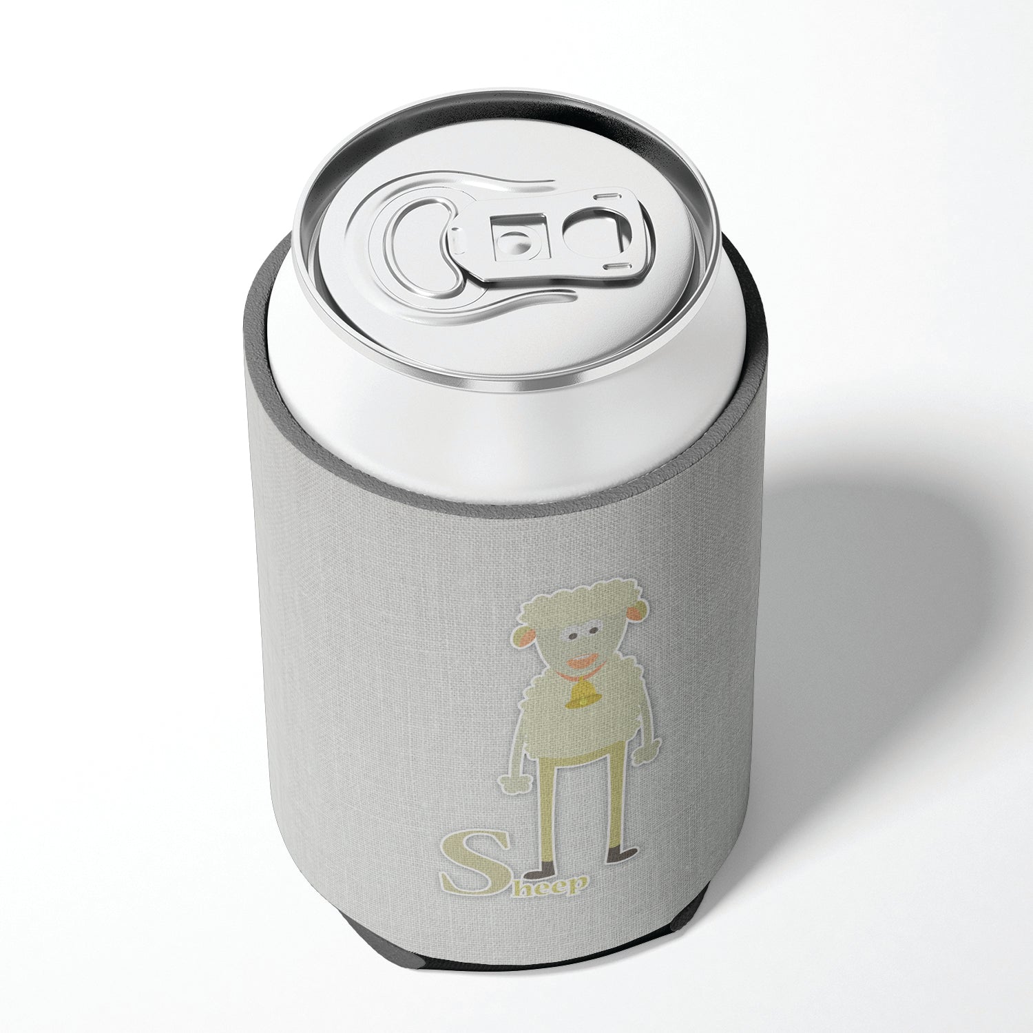 Alphabet S for Sheep Can or Bottle Hugger Cooler Sleeve for Standard 12 oz Cans, Insulated Foam Beer & Soda Can Hugger Reusable