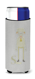Alphabet S for Sheep Slim Can Hugger , Insulated Foam Hugger for 12 oz Slim Cans, Beer Bottles & Water Bottles, Printed in USA