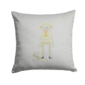 Alphabet S for Sheep Decorative Throw Pillow 14x14 Indoor Outdoor Accent Cushion, Fabric Cover with Insert for Sofa, Bed, Porch & Living Room
