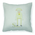 Alphabet S for Sheep Decorative Throw Pillow 18x18 Indoor Outdoor Accent Cushion, Fabric Cover with Insert for Sofa, Bed, Porch & Living Room