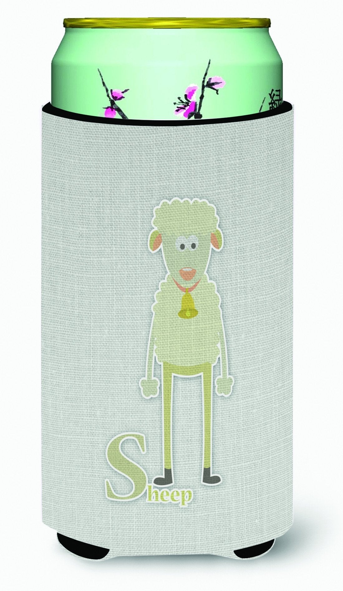 Alphabet S for Sheep Tall Boy Hugger Can Cooler Sleeve Machine Washable Drink Collapsible Insulator Beverage Insulated Holder