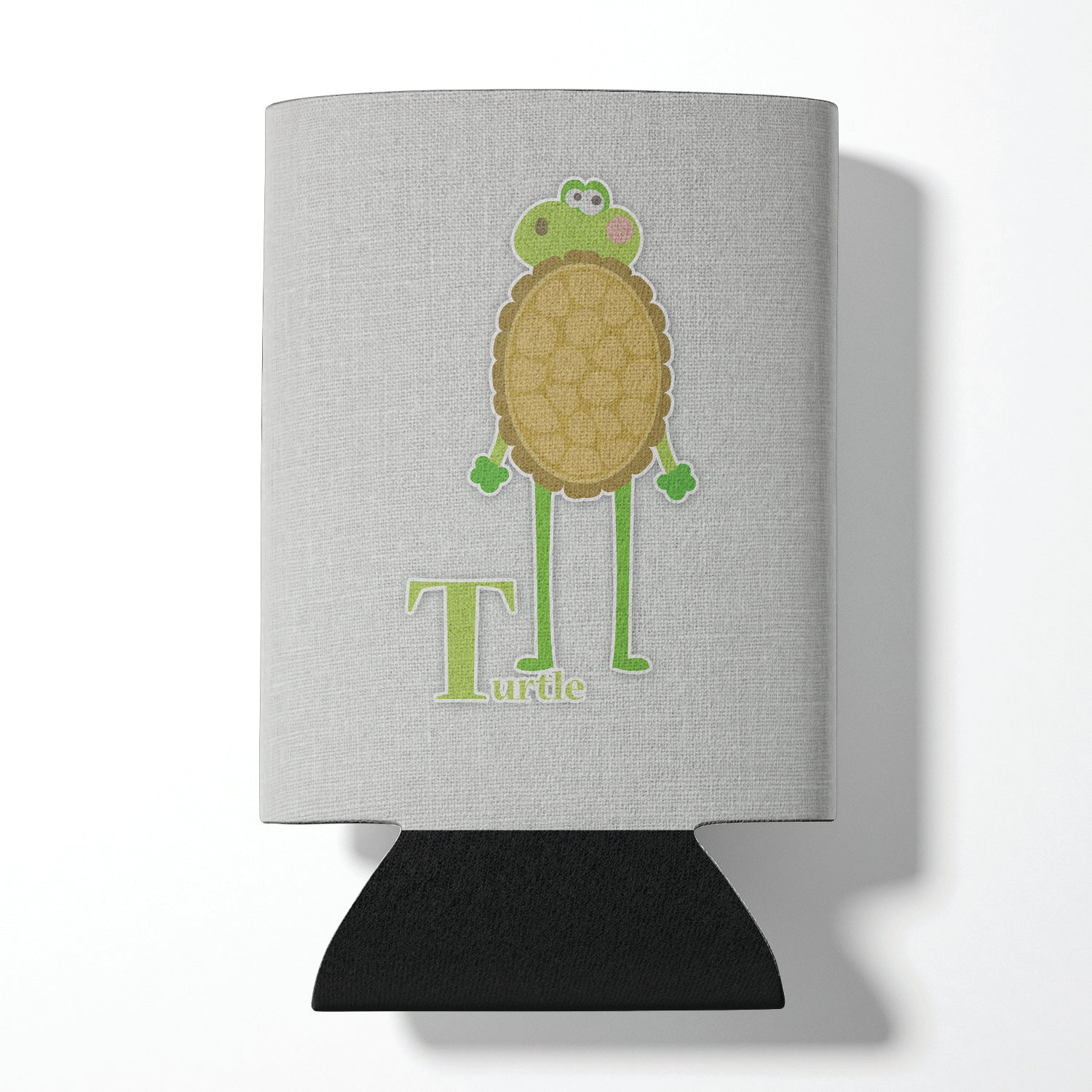 Alphabet T for Turtle Can or Bottle Hugger Cooler Sleeve for Standard 12 oz Cans, Insulated Foam Beer & Soda Can Hugger Reusable