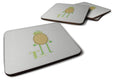 Alphabet T for Turtle Foam Coasters Set of 4 Cup Coasters for Indoor Outdoor, Tabletop Protection, Anti Slip, Mouse pad Material