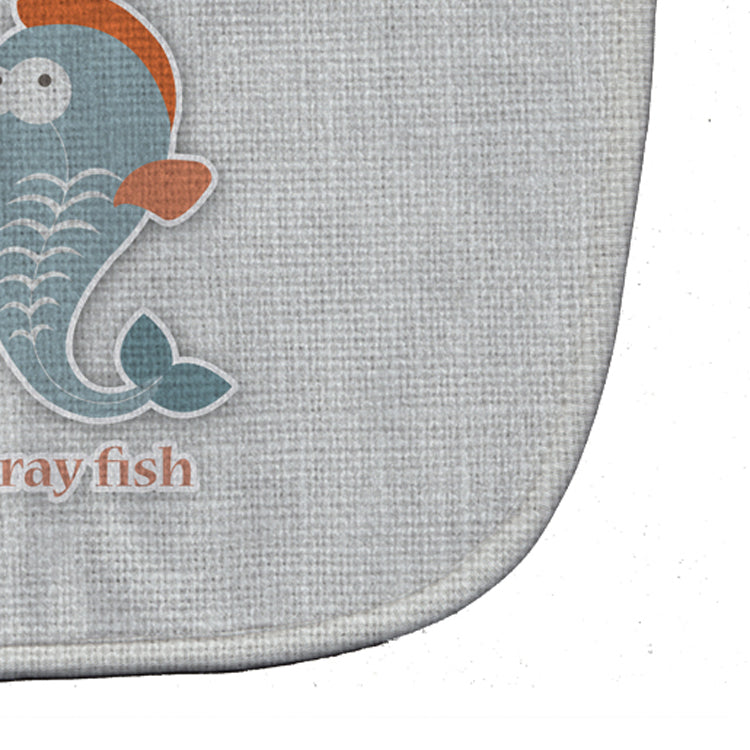 Alphabet X for Xray Fish Baby Bib Easy-Clean Baby Bib Baby Feeding Accessory Baby Mealtime Essential, 10 x 13, Multicolor