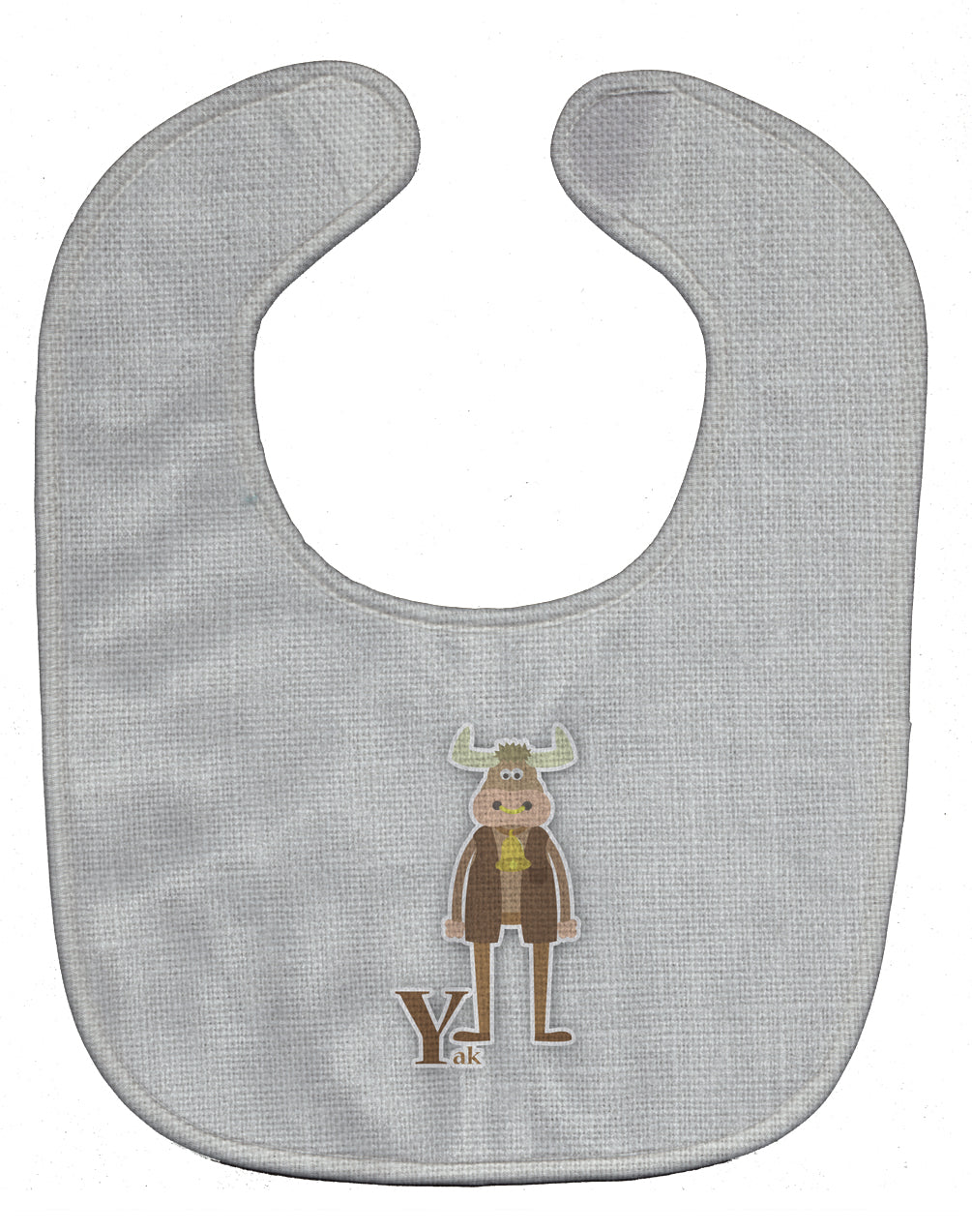 Alphabet Y for Yak Baby Bib Easy-Clean Baby Bib Baby Feeding Accessory Baby Mealtime Essential, 10 x 13, Multicolor