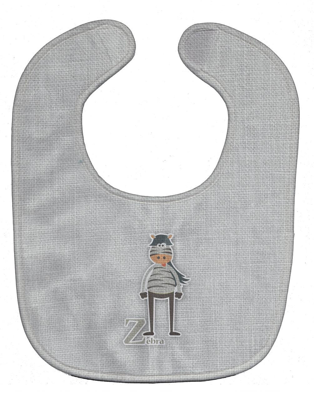 Alphabet Z for Zebra Baby Bib Easy-Clean Baby Bib Baby Feeding Accessory Baby Mealtime Essential, 10 x 13, Multicolor