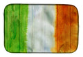 Irish Flag on Wood Dish Drying Mat Absorbent Dish Drying Mat Pad for Kitchen Counter Dish Drainer Mat for Countertop, 14 x 21", Multicolor