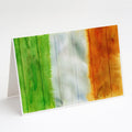 Irish Flag on Wood Greeting Cards Pack of 8 Blank Cards with Envelopes Whimsical A7 Size 5x7