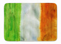 Irish Flag on Wood Memory Foam Kitchen Mat Machine Washable Anti-Fatigue Cushion Comfort Bath or Kitchen Rug