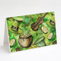 Luck of the Irish Greeting Cards Pack of 8 Blank Cards with Envelopes Whimsical A7 Size 5x7