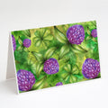Shamrocks in Bloom Greeting Cards Pack of 8 Blank Cards with Envelopes Whimsical A7 Size 5x7