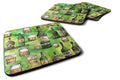 Irish Whiskey Foam Coasters Set of 4 Cup Coasters for Indoor Outdoor, Tabletop Protection, Anti Slip, Mouse pad Material