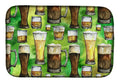 Irish Beers Dish Drying Mat Absorbent Dish Drying Mat Pad for Kitchen Counter Dish Drainer Mat for Countertop, 14 x 21", Multicolor