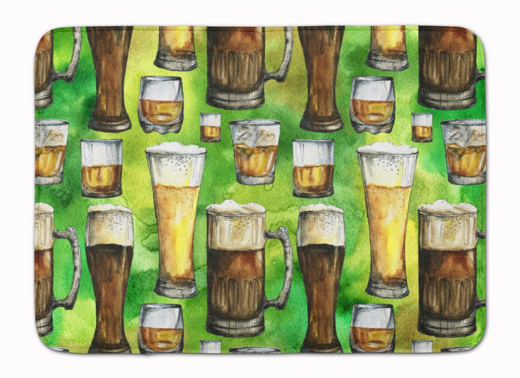 Irish Beers Memory Foam Kitchen Mat Machine Washable Anti-Fatigue Cushion Comfort Bath or Kitchen Rug