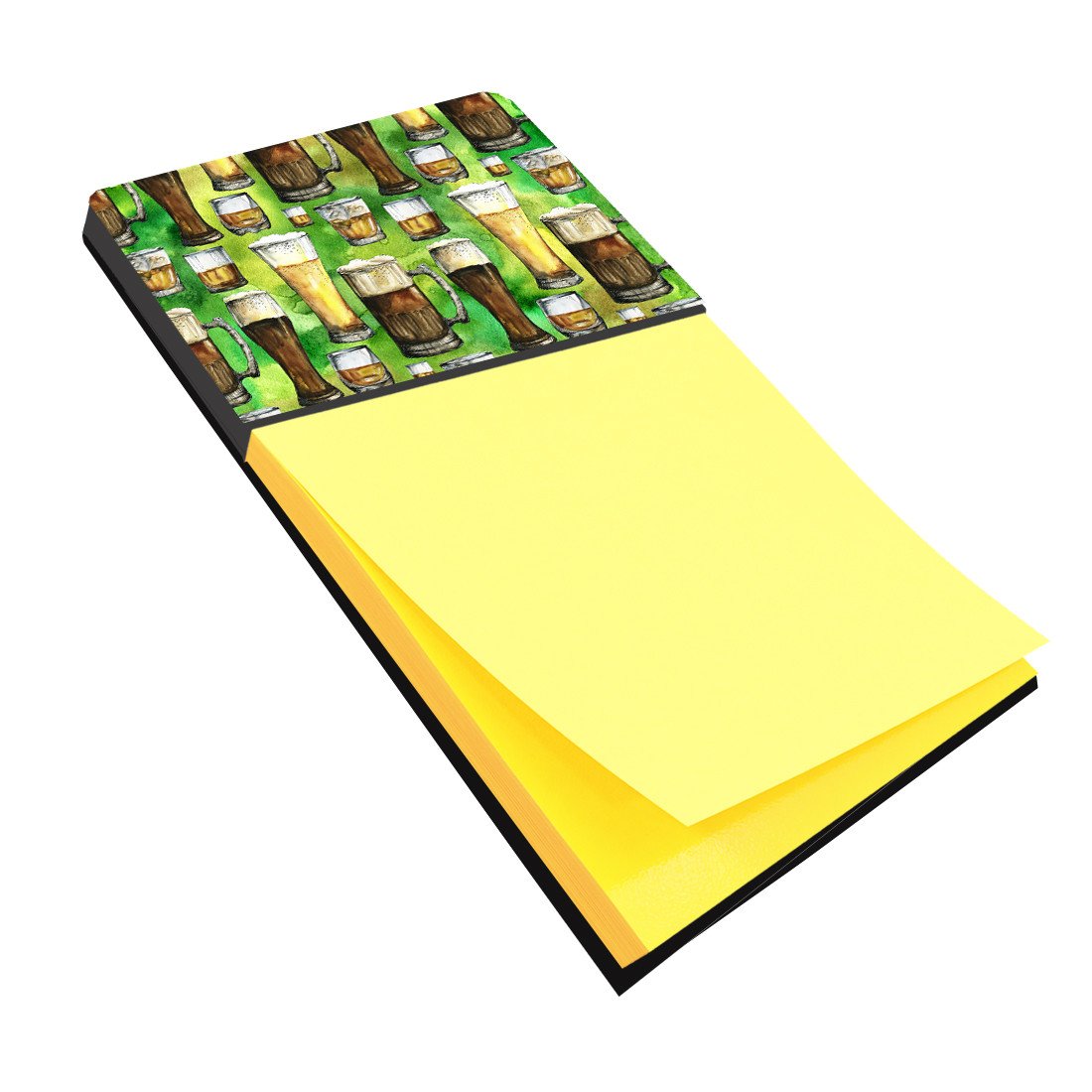Irish Beers Watercolor Sticky Note Holder Refillable Dispenser Desk Accessory 3x3 Pad Gift