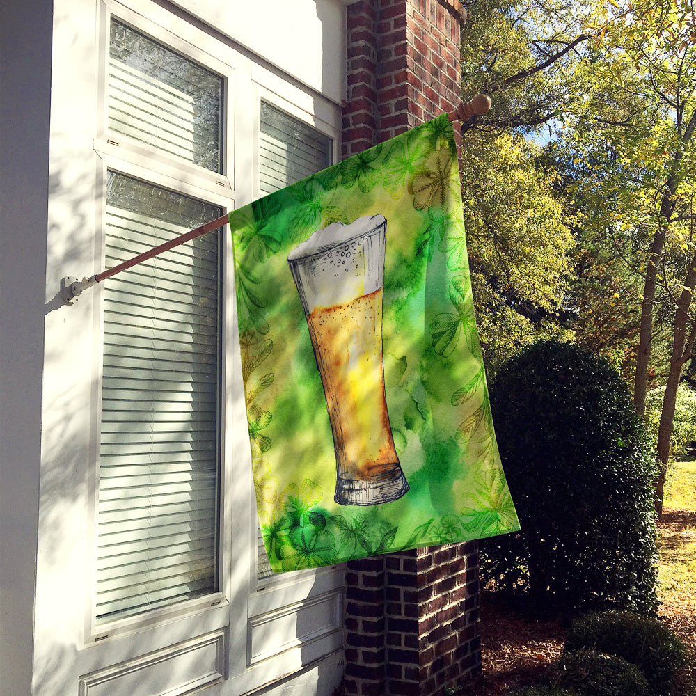 Irish Beer Tall House Flag 28x40 Porch Sleeve Pole Decorative Outside Yard Banner Artwork Wall Hanging, Polyester