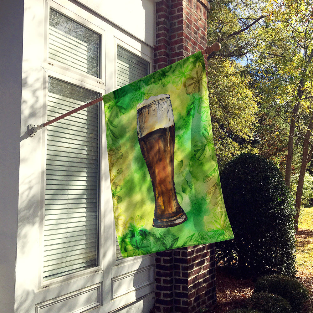 Irish Beer Dark House Flag 28x40 Porch Sleeve Pole Decorative Outside Yard Banner Artwork Wall Hanging, Polyester