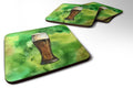 Irish Beer Dark Foam Coasters Set of 4 Cup Coasters for Indoor Outdoor, Tabletop Protection, Anti Slip, Mouse pad Material