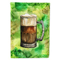 Irish Beer Mug House Flag 28x40 Porch Sleeve Pole Decorative Outside Yard Banner Artwork Wall Hanging, Polyester