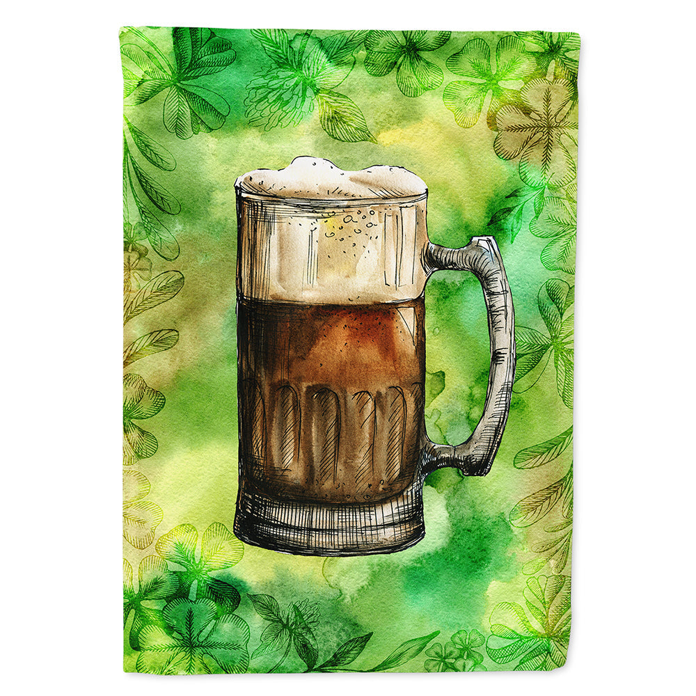 Irish Beer Mug House Flag 28x40 Porch Sleeve Pole Decorative Outside Yard Banner Artwork Wall Hanging, Polyester