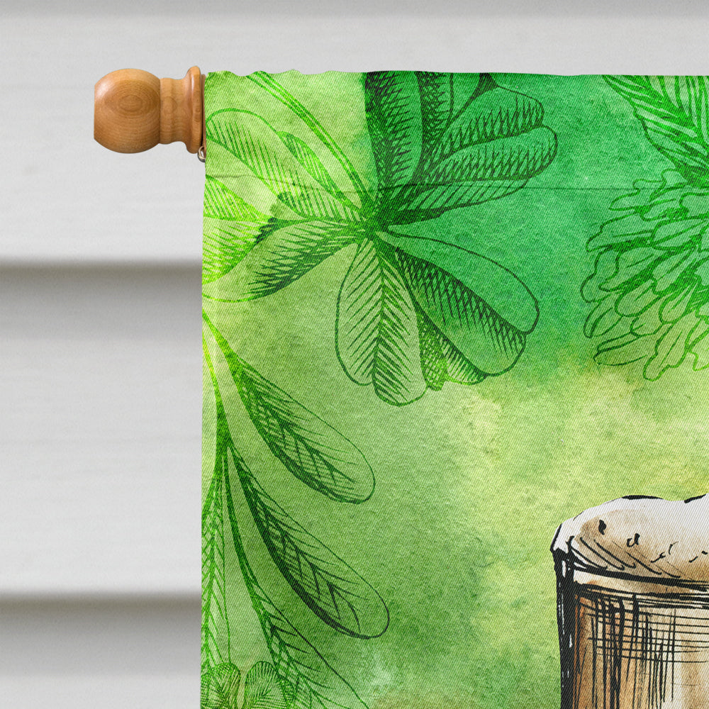 Irish Beer Mug House Flag 28x40 Porch Sleeve Pole Decorative Outside Yard Banner Artwork Wall Hanging, Polyester