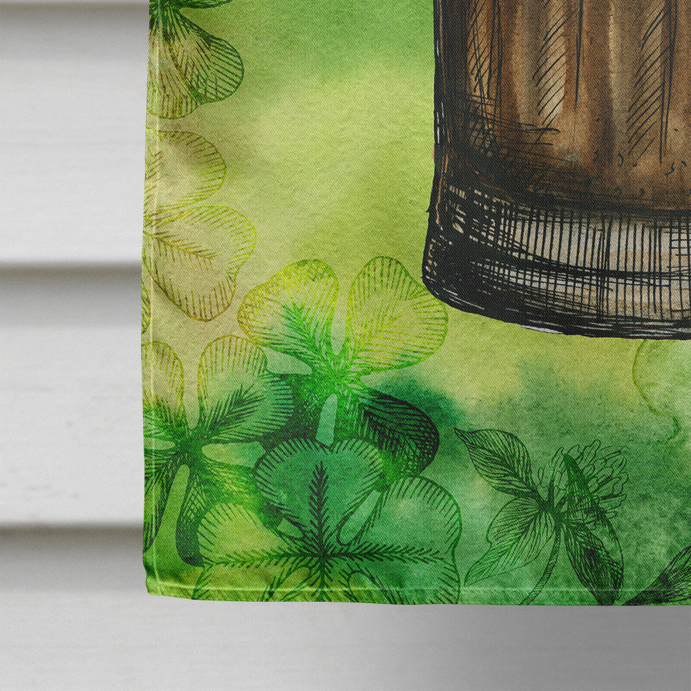 Irish Beer Mug House Flag 28x40 Porch Sleeve Pole Decorative Outside Yard Banner Artwork Wall Hanging, Polyester