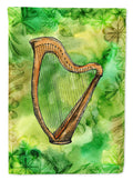 Irish Harp House Flag 28x40 Porch Sleeve Pole Decorative Outside Yard Banner Artwork Wall Hanging, Polyester