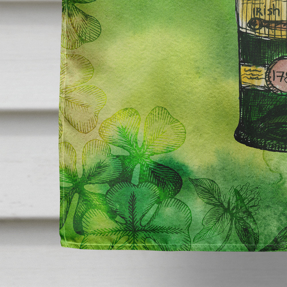 Irish Whiskey Bottle House Flag 28x40 Porch Sleeve Pole Decorative Outside Yard Banner Artwork Wall Hanging, Polyester